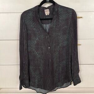 Haute hippie snakeskin blouse